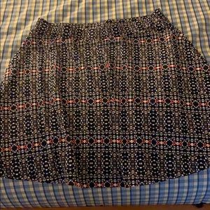 H&M flowy skirt, such a fun tribal type pattern
